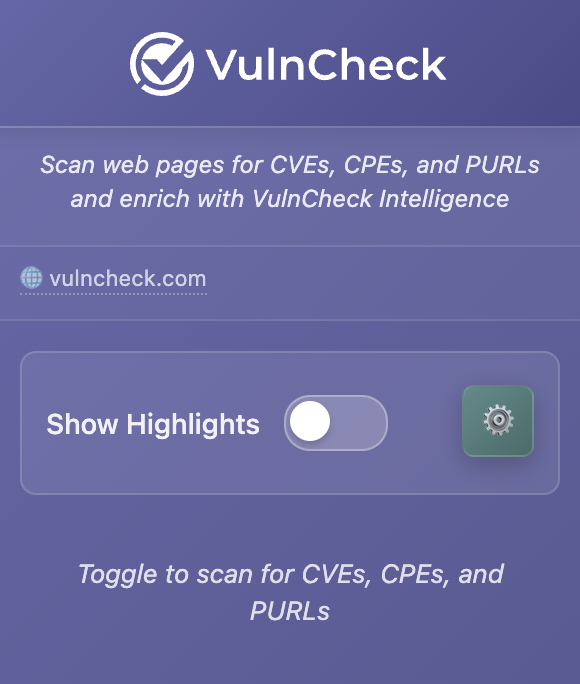 VulnCheck Settings